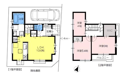 Floor plan. 26,800,000 yen, 3LDK, Land area 71.04 sq m , Building area 72.04 sq m