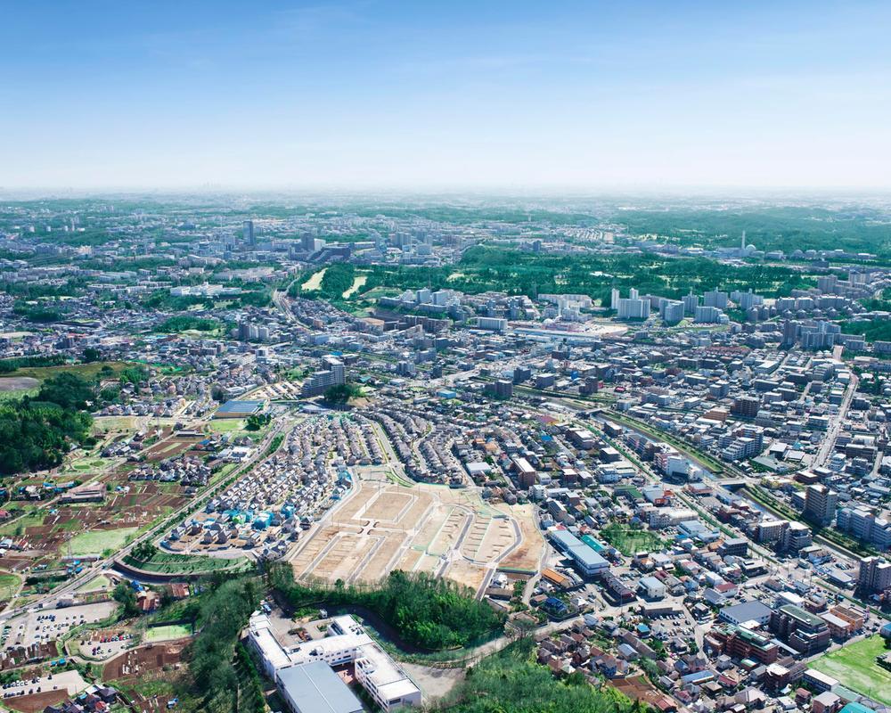aerial photograph. Ventilation there is no tall buildings around local ・ Location with excellent lighting. 