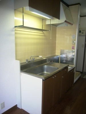 Kitchen. You can put two-burner gas stove.