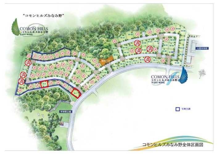 Compartment figure. Price - the entire compartment view (within the red frame, Sale condominiums)