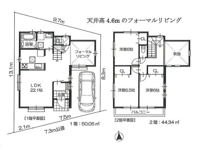 Floor plan. 28.8 million yen, 3LDK, Land area 101.22 sq m , Building area 94.39 sq m