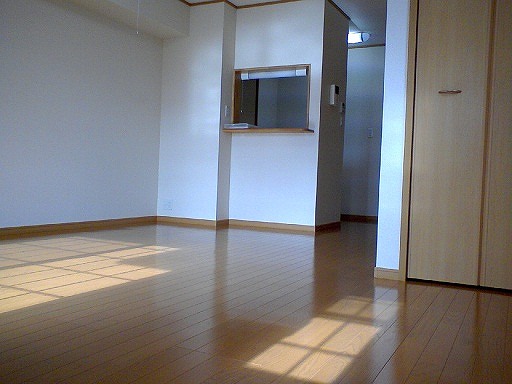 Living and room. Built is shallow, clean rooms.