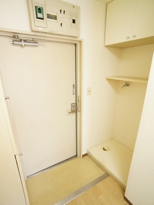 Washroom. There is also a washing machine inside the room