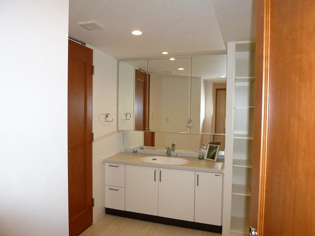 Wash basin, toilet. Wash basin