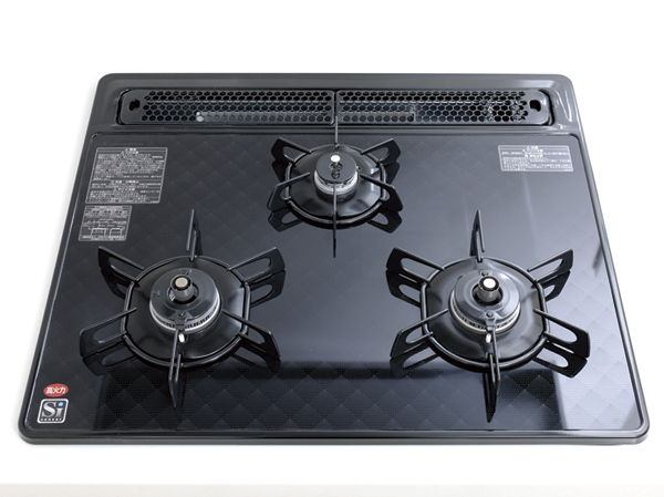 Kitchen.  [Glass top 3-necked stove] Adopt a glass-top stove of built-in type that fulfilling functions are aligned. Difficult dirty luck, It is easy to clean.