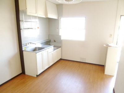 Living and room. Dining kitchen with a window
