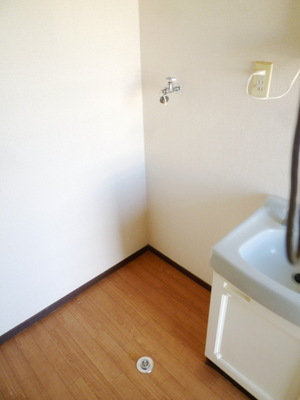 Other room space. Washing machine in the room