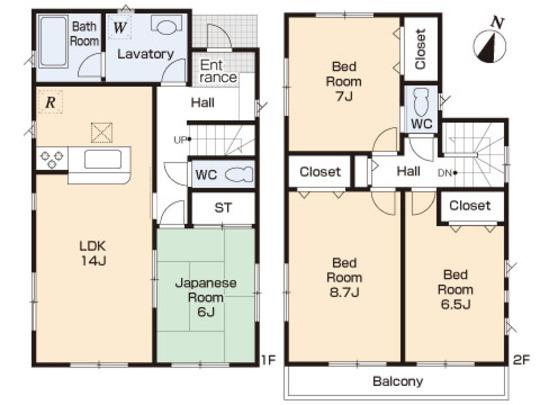 Floor plan. 31,800,000 yen, 4LDK, Land area 115.68 sq m , Building area 98.01 sq m floor plan