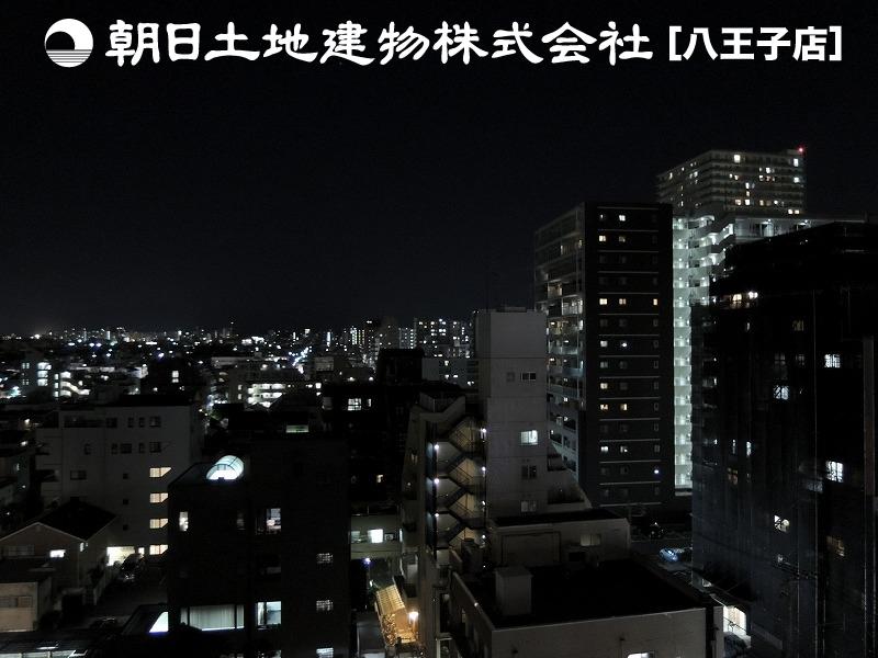 View photos from the dwelling unit. Night view from the balcony