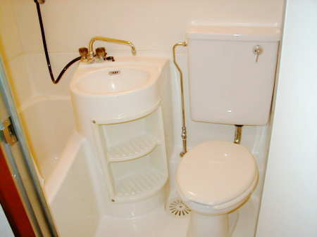 Bath. Unit bath with sink