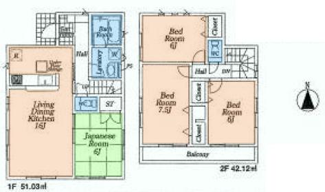 Floor plan. (4), Price 33,800,000 yen, 4LDK, Land area 120.38 sq m , Building area 93.15 sq m