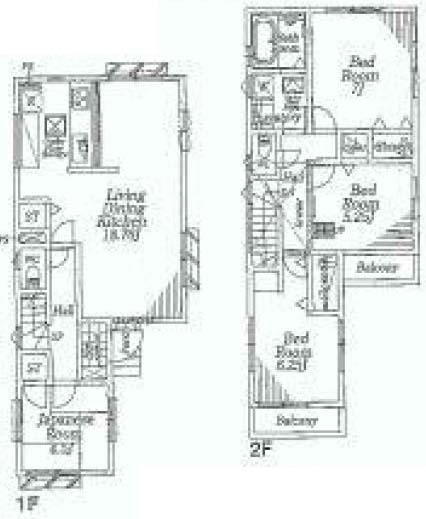Floor plan. (3 ●), Price 33,800,000 yen, 4LDK, Land area 91.72 sq m , Building area 95.58 sq m
