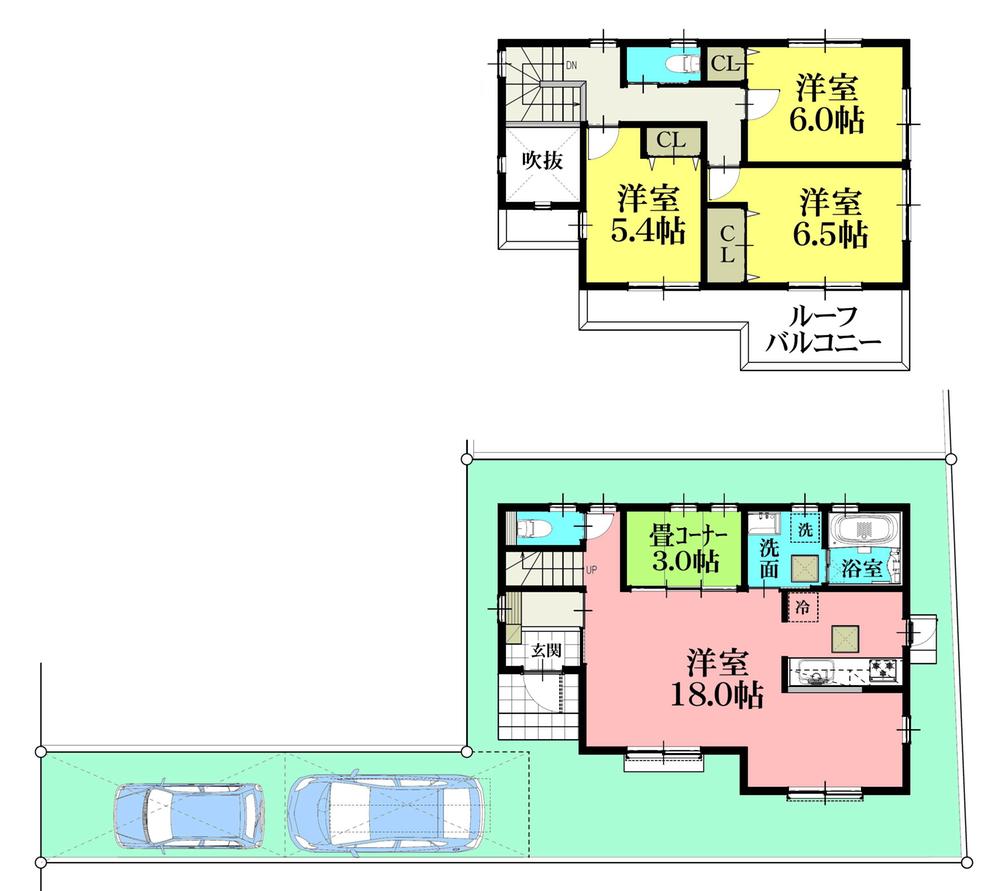 Compartment view + building plan example. Kaneman until KATAKURA shop 240m