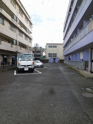 Parking lot. It is on-site parking