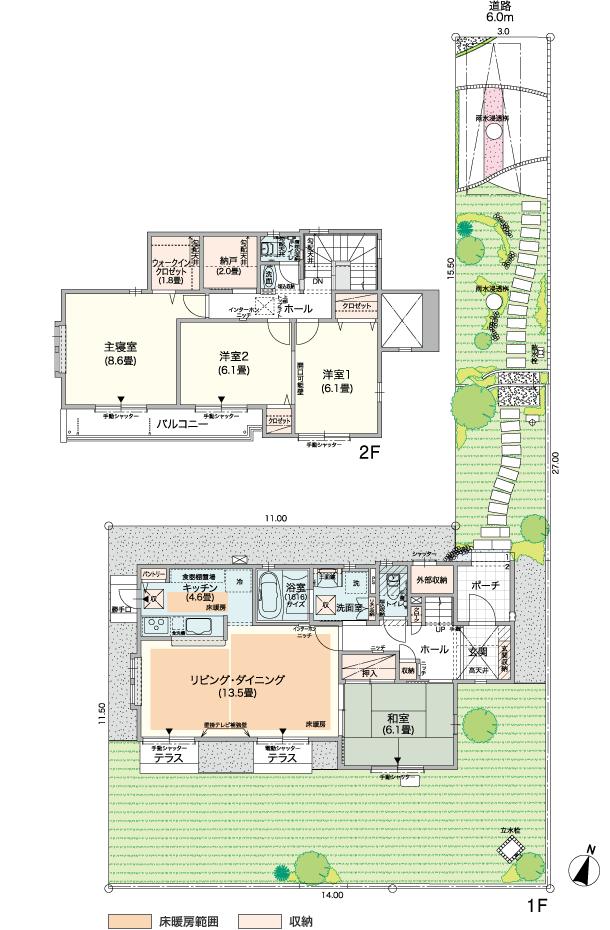 Floor plan. (7-18), Price 42,380,000 yen, 4LDK+S, Land area 207.49 sq m , Building area 114.3 sq m