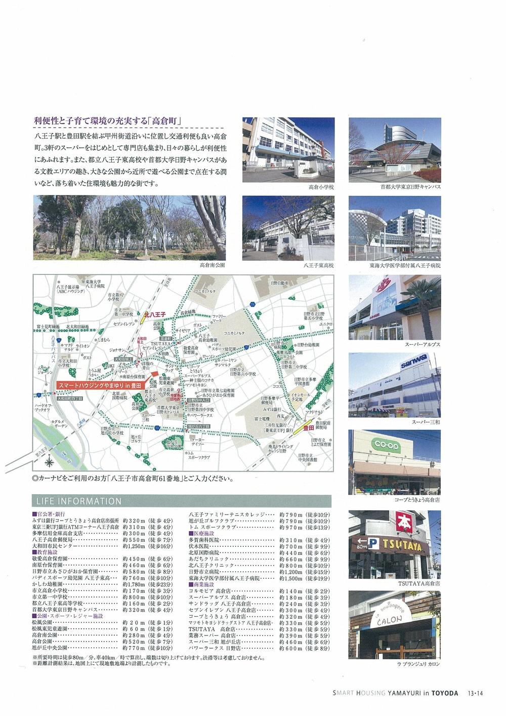 Local guide map. Map (surrounding environment)