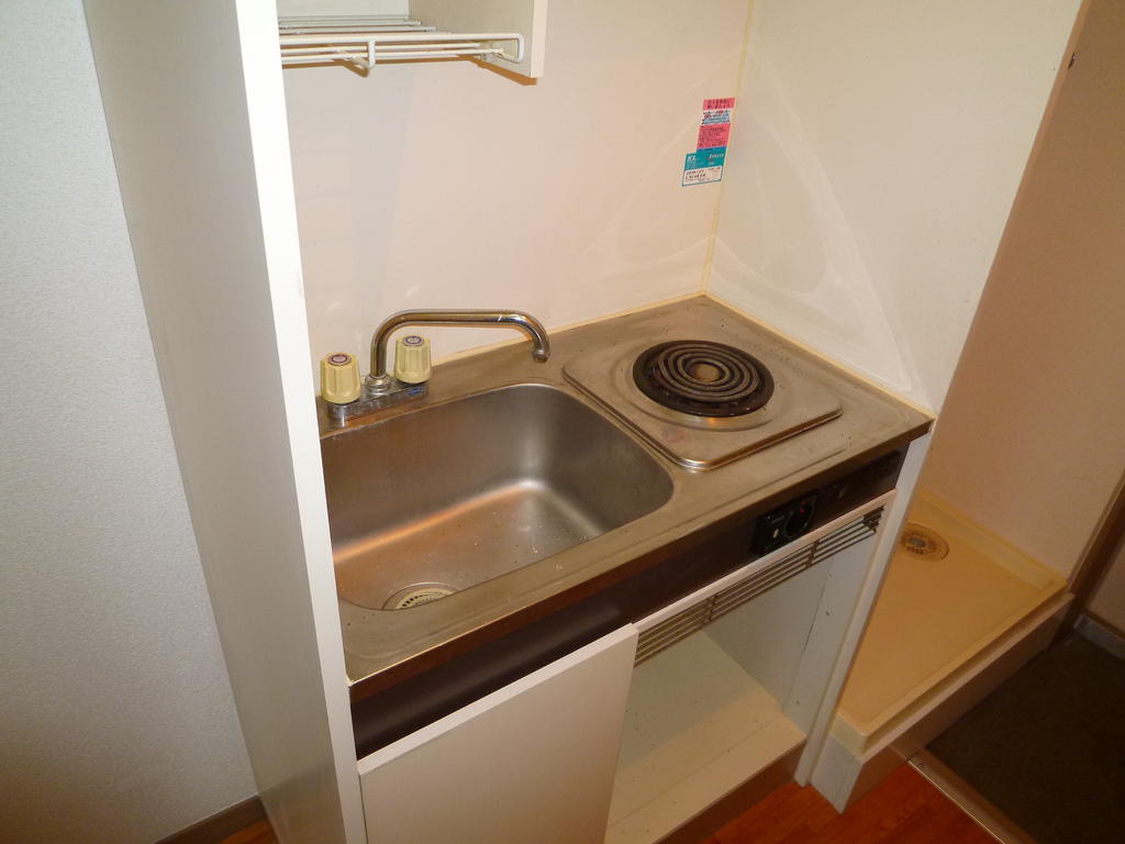 Kitchen. With bite electric stove.