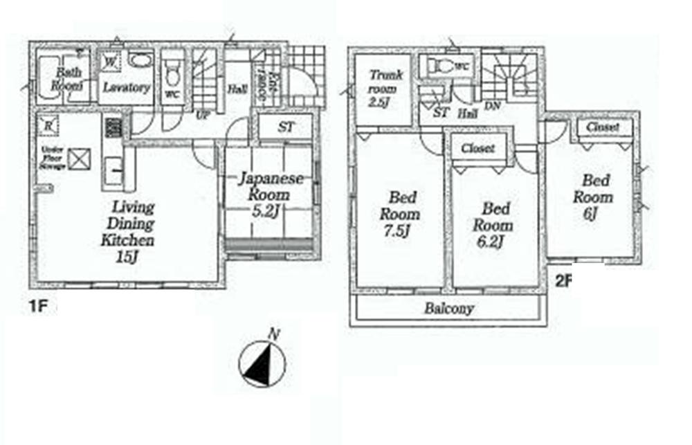 Floor plan. (4 Building), Price 33,800,000 yen, 4LDK+S, Land area 153.48 sq m , Building area 97.6 sq m