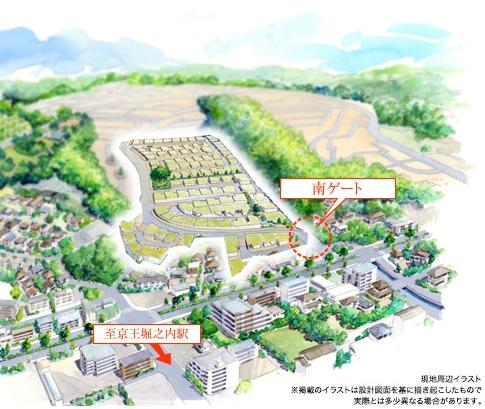 Cityscape Rendering. Second stage street parallel Rendering  ※ Actual and different in what was drawn on the basis of the drawings. 