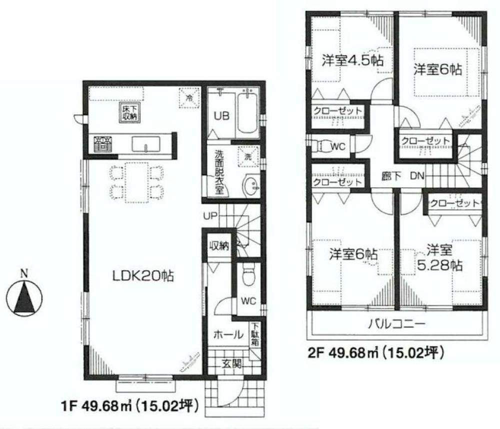 Floor plan. (2), Price 28.8 million yen, 4LDK, Land area 122.66 sq m , Building area 99.36 sq m