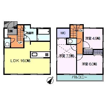 Floor plan. 36,800,000 yen, 3LDK + S (storeroom), Land area 112.21 sq m , Building area 82.8 sq m