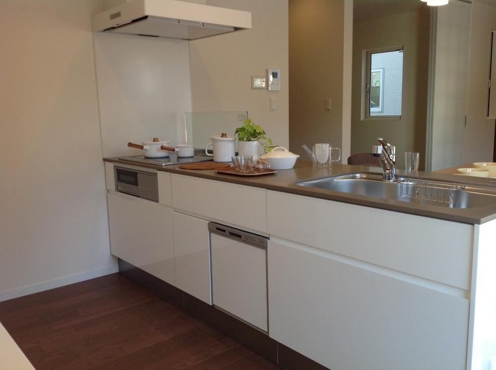 Kitchen. Of large storage flat kitchen