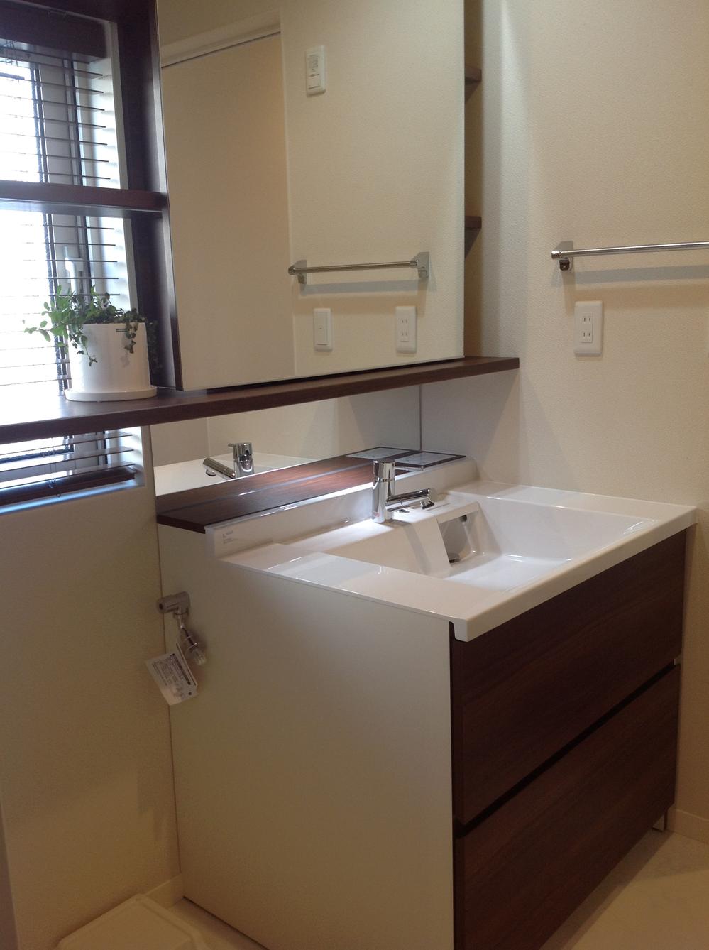 Wash basin, toilet. Interior vanity room (November 2012) shooting