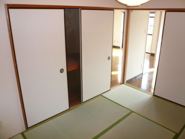 Living and room. With storage rooms