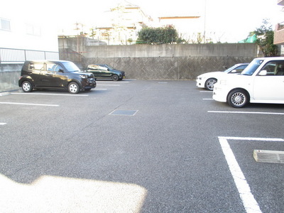 Parking lot. Bicycle parking space