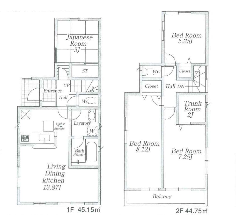 Floor plan. 20,130,000 yen, 4LDK, Land area 98.1 sq m , Building area 89.9 sq m