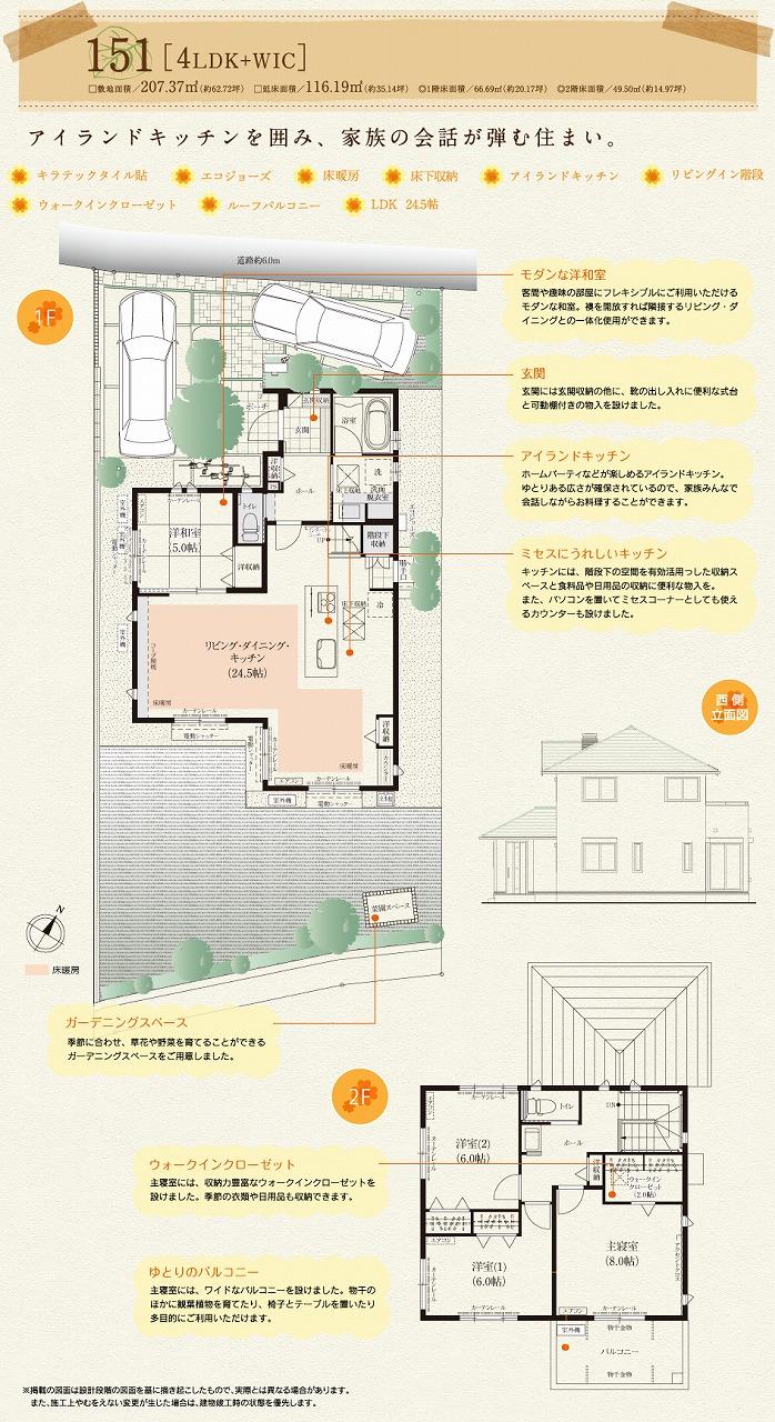 Floor plan. No. 151 land Floor