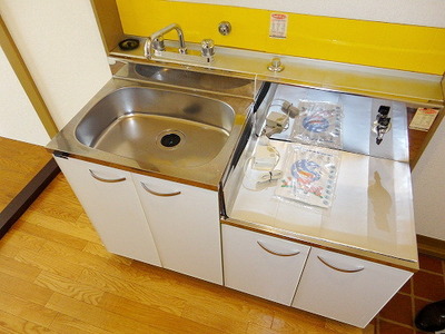 Kitchen. Gas stove is installed Allowed