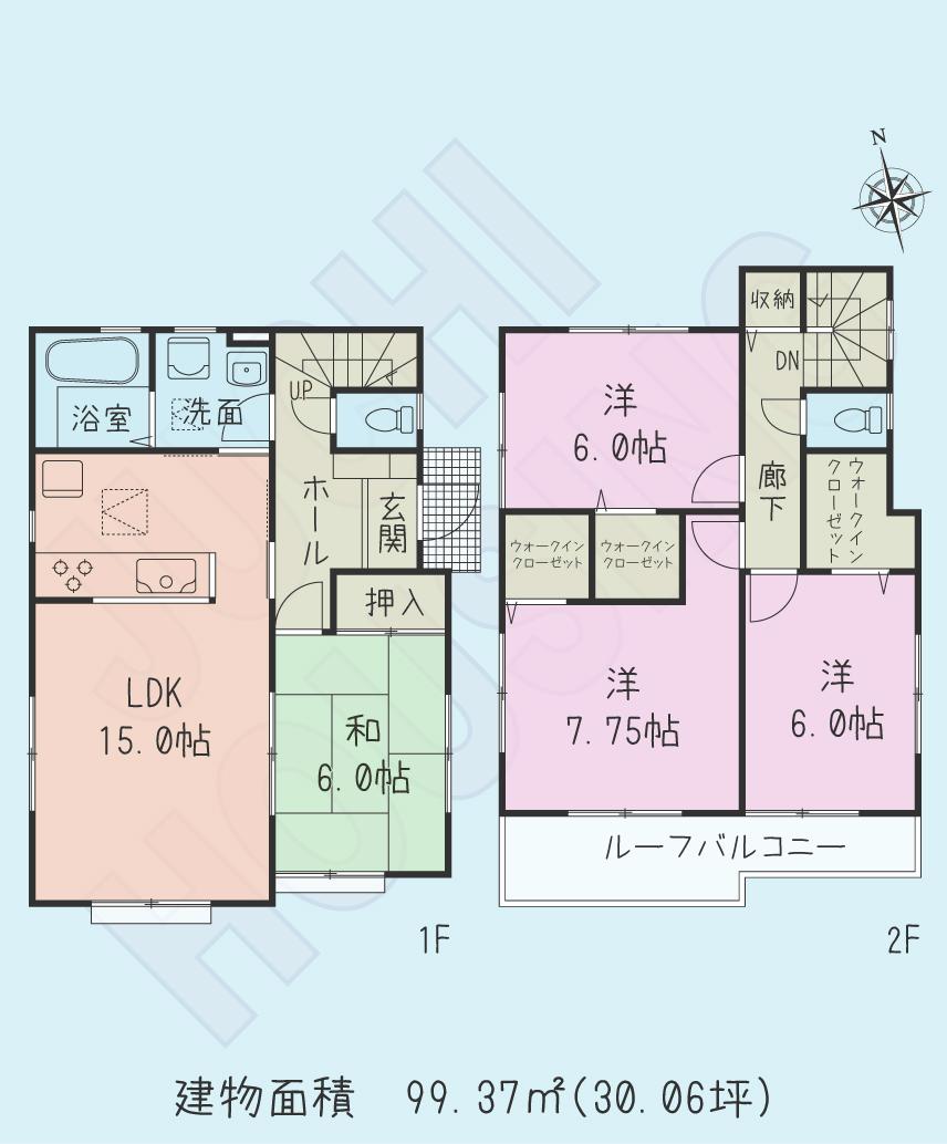 Floor plan. (5-1), Price 26,800,000 yen, 4LDK, Land area 130.7 sq m , Building area 99.37 sq m