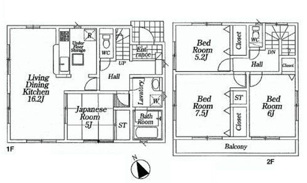 Floor plan. Price 29,900,000 yen, 4LDK, Land area 184.15 sq m , Building area 94.76 sq m