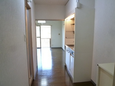 Entrance. Also put the refrigerator in the kitchen