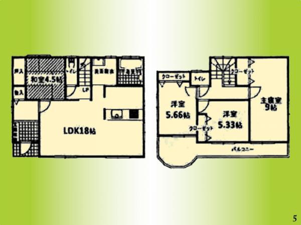 Floor plan. 34,800,000 yen, 4LDK, Land area 153.9 sq m , Building area 103.51 sq m