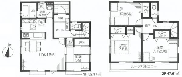 Floor plan. 33,500,000 yen, 4LDK, Land area 137.79 sq m , Building area 99.78 sq m