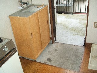 Entrance. Entrance with cupboard