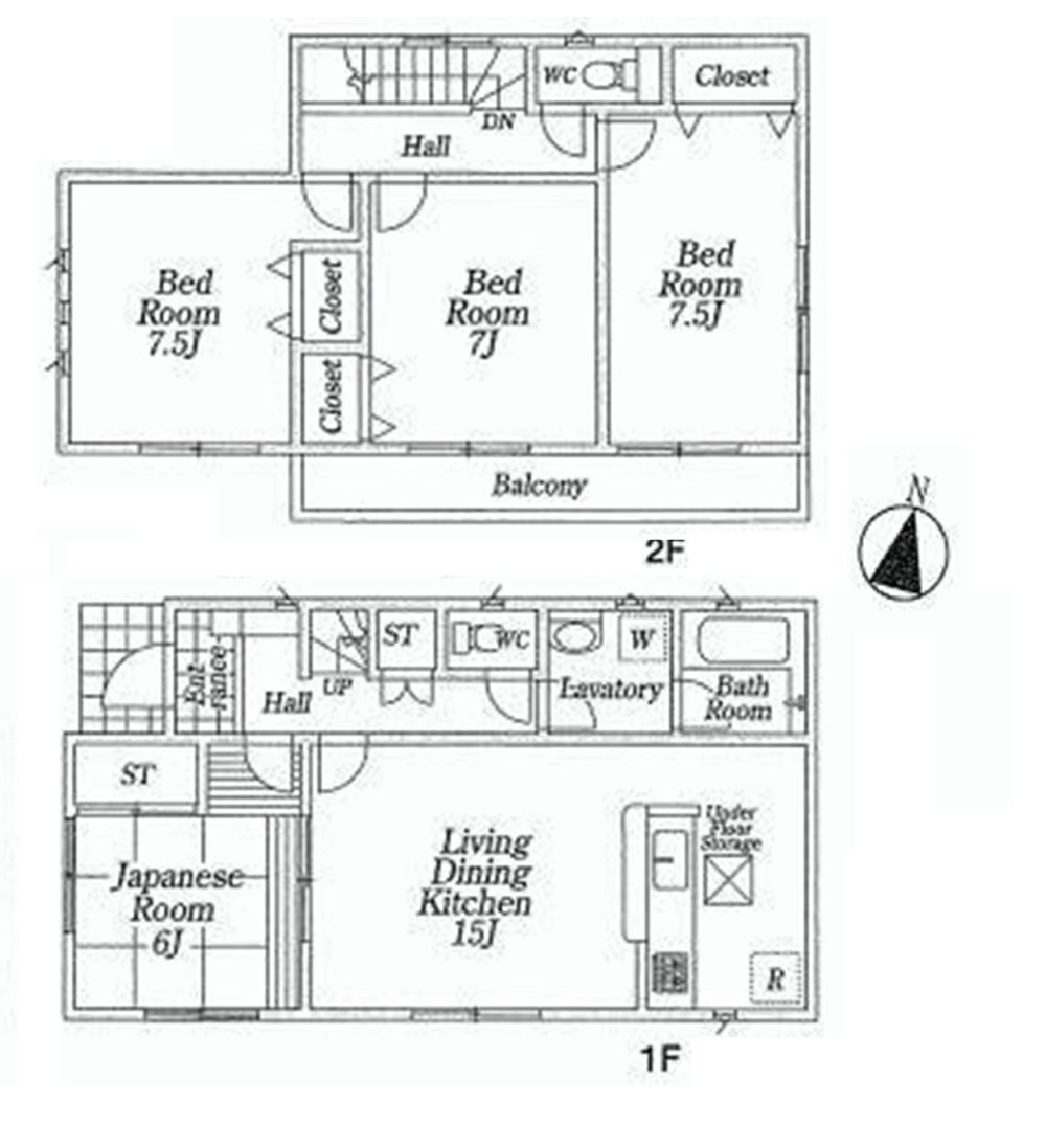 Floor plan. Price 27,800,000 yen, 4LDK, Land area 178.74 sq m , Building area 98.82 sq m