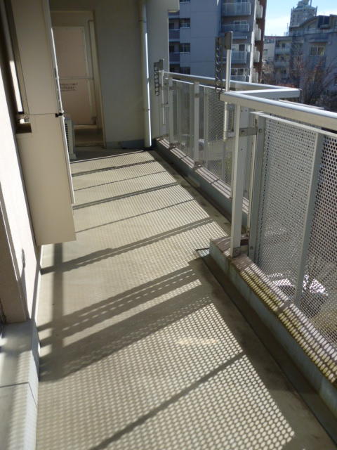 Balcony. Bright balcony facing the two room.