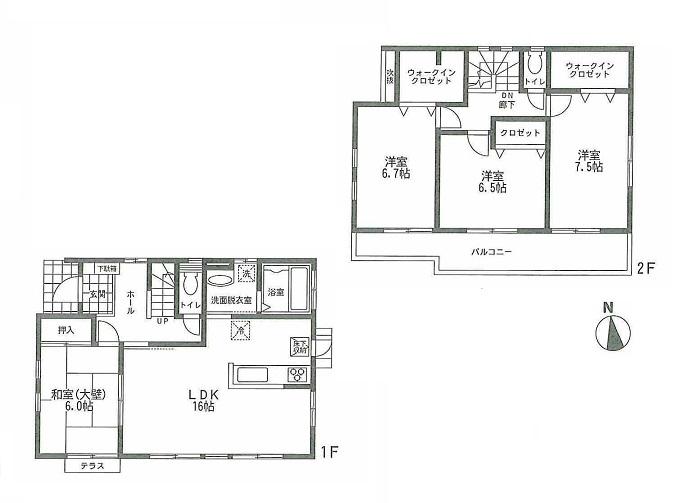 Floor plan. 33,800,000 yen, 4LDK, Land area 140.8 sq m , Building area 106.82 sq m
