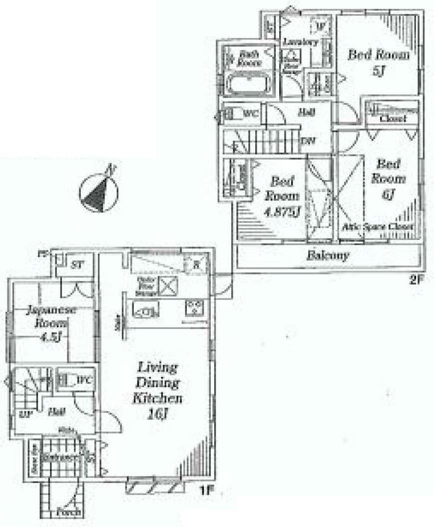 Floor plan. (1), Price 36,800,000 yen, 4LDK, Land area 110 sq m , Building area 86.8 sq m