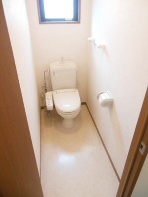 Toilet. Also it comes with a window to the toilet