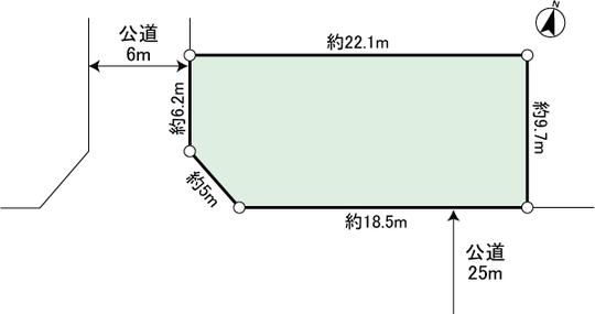 Compartment figure. Southwest corner lot