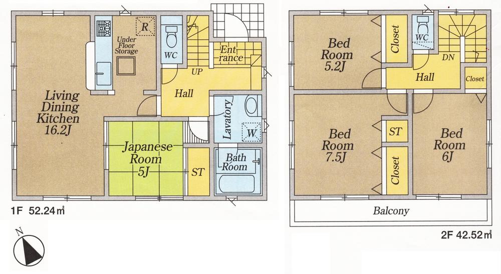 Floor plan. 29,900,000 yen, 4LDK, Land area 184.15 sq m , Building area 94.76 sq m