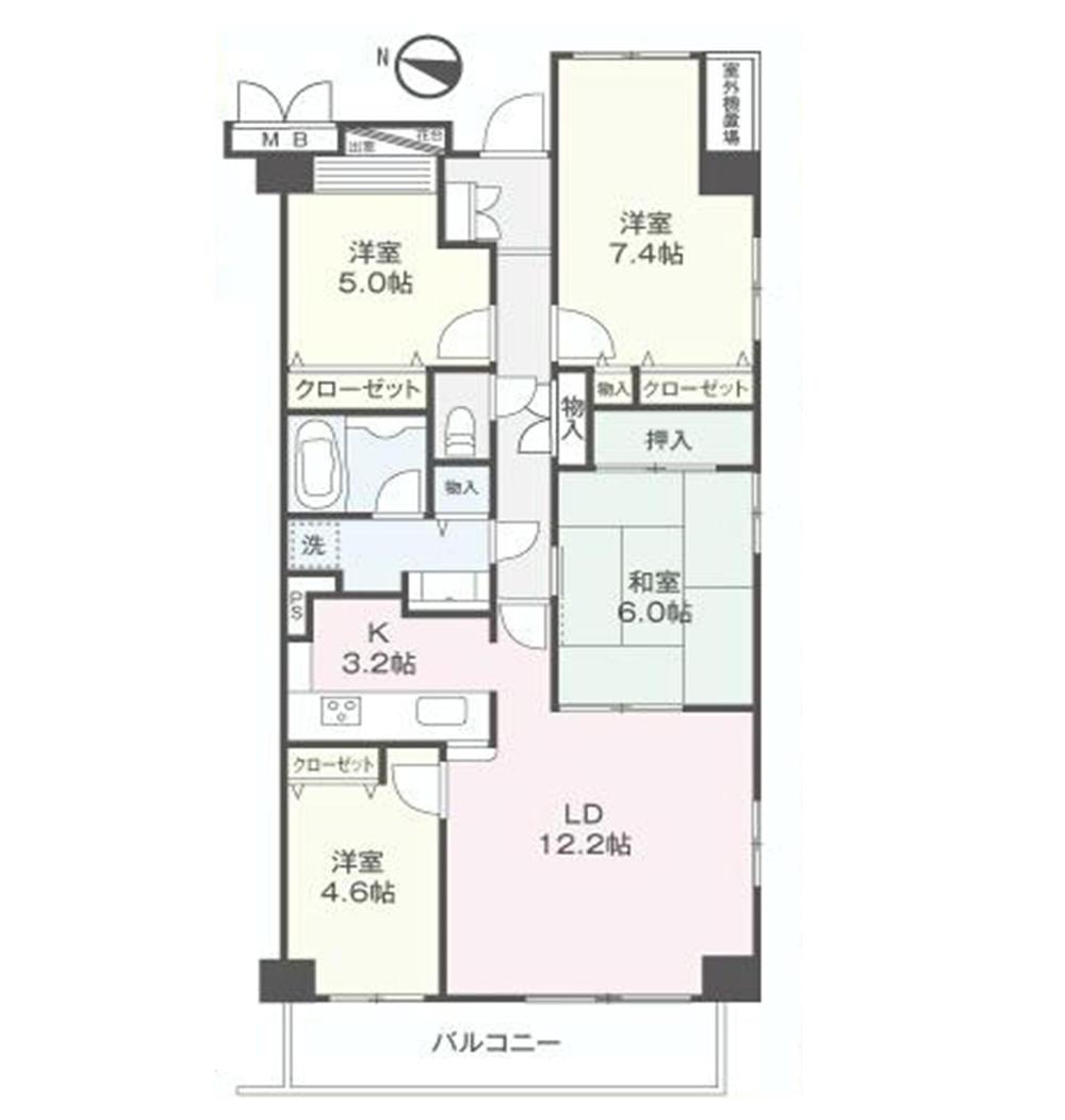 Floor plan. 4LDK, Price 25,800,000 yen, Occupied area 86.02 sq m , Balcony area 8.54 sq m ◎ 86 sq m more than 4LDK ◎ LDK15 quires more