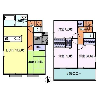 Floor plan. 26,800,000 yen, 4LDK, Land area 188.74 sq m , Building area 99.36 sq m