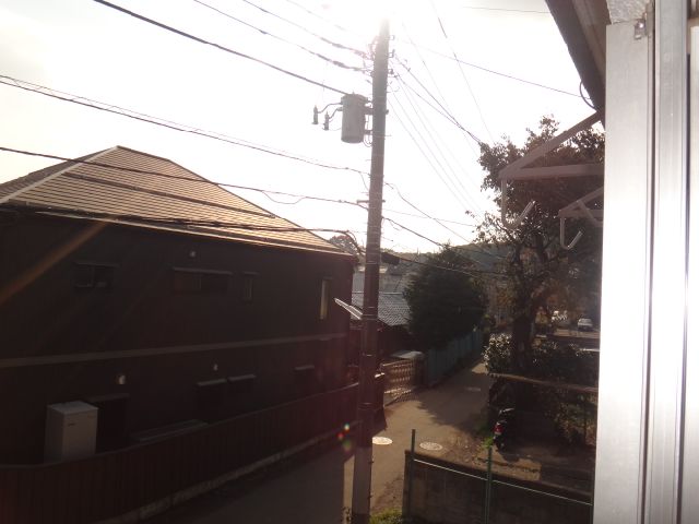 Balcony. Sunny veranda.