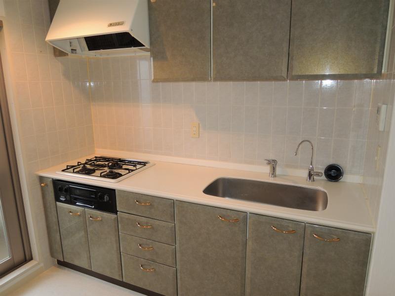 Kitchen. System kitchen with a water purifier