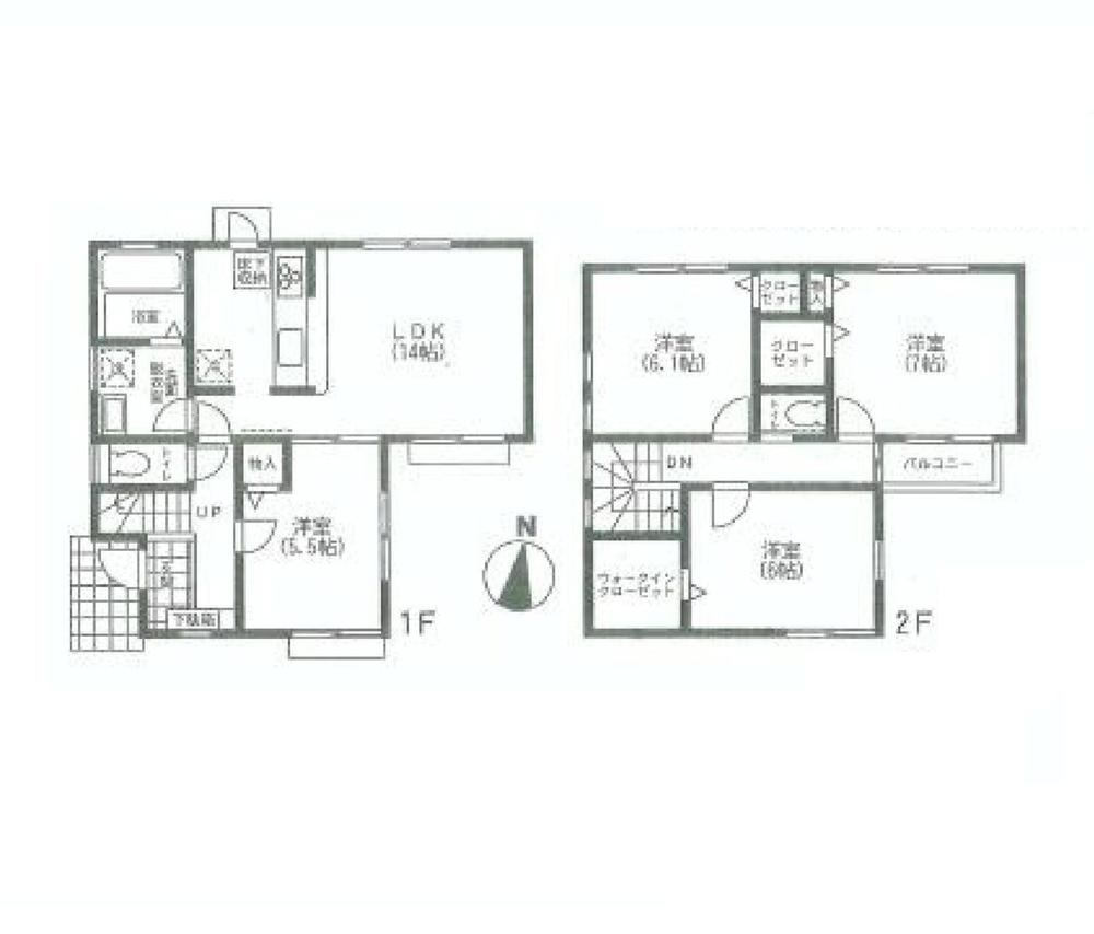Floor plan. (7), Price 28.5 million yen, 4LDK, Land area 137.26 sq m , Building area 93.77 sq m